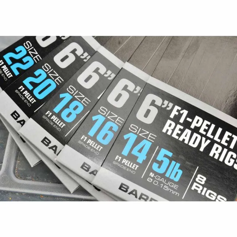 GURU Hameçons-Hameçons montés coup f1 pellet pole rigs 15cm (x8)