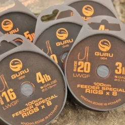 GURU Hameçons / Bas De Ligne Feeder-Hameçons montés coup lwgf feeder rig 1m (x8)