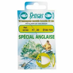 SENSAS Hameçons-Hameçons montés coup special anglaise 60cm (x10)