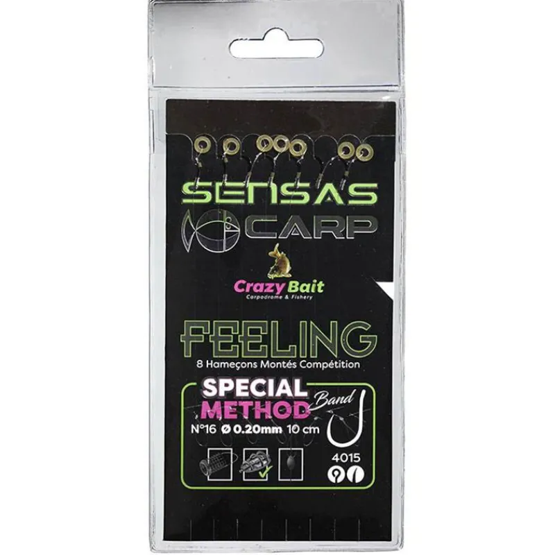 SENSAS Hameçons-Hameçons montés CRAZY BAIT 4015