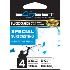 SUNSET Montages / Hameçons-Hameçons montés Hm Rs competition Surfcasting / Fluoro