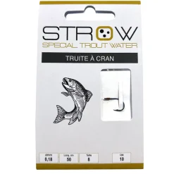 STROW Lignes Et Accessoires De Montage-Hameçons montés Truite à cran