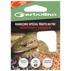 GARBOLINO Lignes Et Accessoires De Montage-Hameçons montés truite montage pyrénéen (x10)