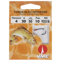 RAGOT Lignes Et Accessoires De Montage-Hameçons montés truite waterqueen bleu renversé à cran 9335bl (x10)
