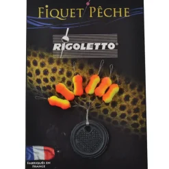 FIQUET Lignes Et Accessoires De Montage-Indicateur de touche truite ripstop bicolore jaune/orange (x6)