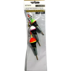 STROW Lignes Et Accessoires De Montage-KIT 3 FLOTTEURS TRUITE TOULOUSAINS 4G FENDU ABC