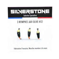 SILVER STONE Mouches-Kit 3 nymphes javi olive et or h14