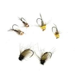 SILVER STONE Mouches-Kit 6 Nymphes