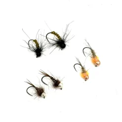 STROW Leurres À Truite-Kit 6 Nymphes Toc Silverstone II