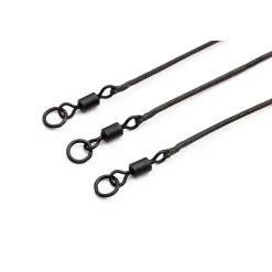 KORDA Acc.Montages/Hameçons-Leadcore Kable Leadcore Leader Ring Swivel Weed 50cm