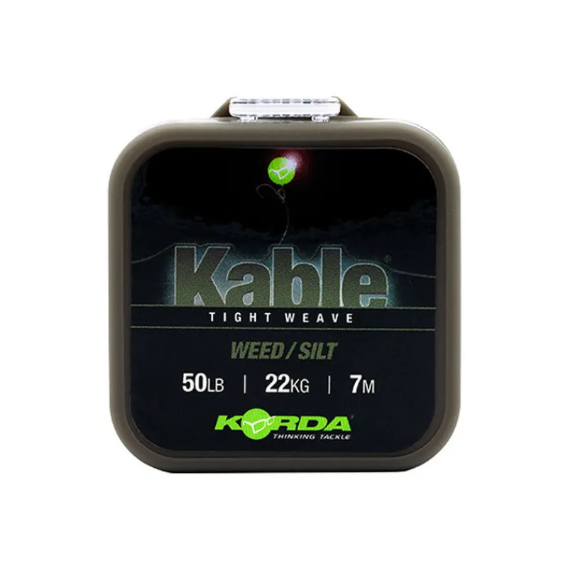KORDA Acc.Montages/Hameçons-Leadcore Kable Tight Weave 7m Weed