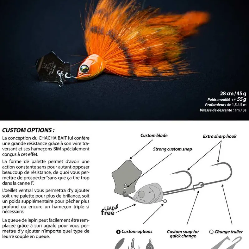 BIM TACKLE Leurres-Leurre Chacha Bait 28cm, 45g