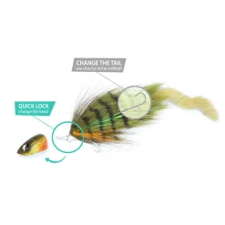 BIM TACKLE Leurres-Leurre Bucktail Crazy Rabbit Shallow 29cm, 33g