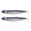 FIIISH Leurres À Truite|Pêche Aux Leurres-Leurre souple double combo black minnow offshore 9cm 10g