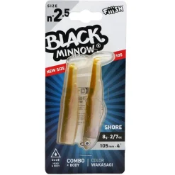 FIIISH Leurres-Leurre Souple Combo Black Minnow 105 Shore 10,5cm 8g