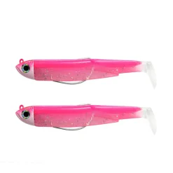 FIIISH Leurres À Truite|Pêche Aux Leurres-Leurre souple combo black minnow 70 shore 7cm 3g
