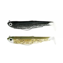 FIIISH Leurres À Truite|Pêche Aux Leurres-Leurre souple combo black minnow 70 shore 7cm 3g
