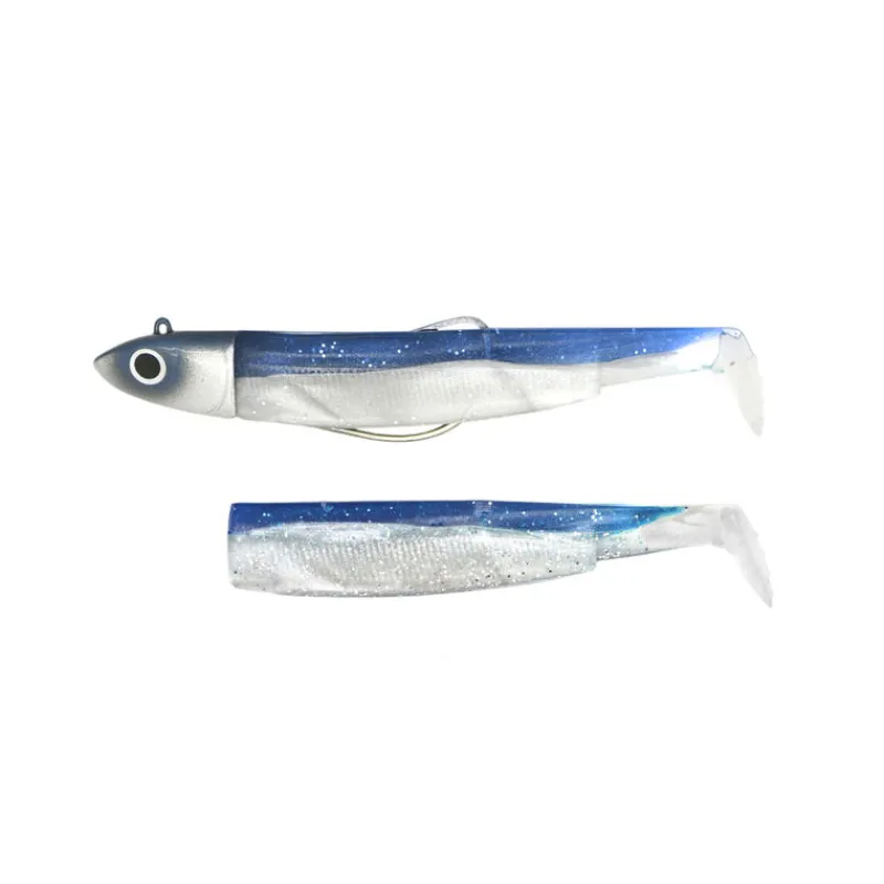 FIIISH Leurres-Leurre Souple Combo Offshore Black Minnow 105mm 16g