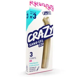 FIIISH Pêche Aux Leurres|Leurres-Leurre souple corps crazy sand eel 220 22cm (x3)