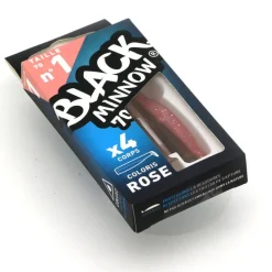 FIIISH Leurres À Truite|Pêche Aux Leurres-Leurre souple corps black minnow 70 7cm (x4)