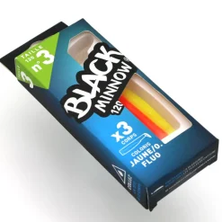 FIIISH Pêche Aux Leurres|Leurres-Leurre souple corps black minnow 120 12cm (x3)