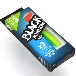 FIIISH Pêche Aux Leurres|Leurres-Leurre souple corps black minnow 120 12cm (x3)