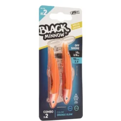 FIIISH Leurres|Leurres-Leurre souple Double Combo Black Minnow 90 Offshore 10g