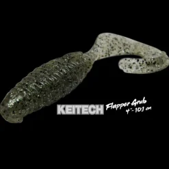 KEITECH Leurres-Leurre Souple Grub Flapper Grub 10,1cm (x7)