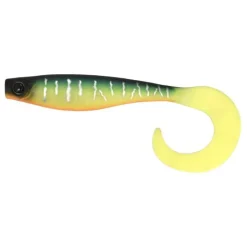 HYPERLASTICS Leurres-Leurre Souple Monté Grub Curlyminn 15cm, Jighead 14g