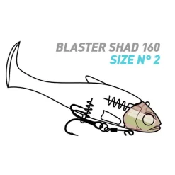 FIIISH Leurres-Leurre Souple Shad Blaster Shad 16cm, 53g