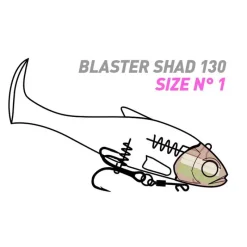 FIIISH Leurres-Leurre Souple Shad Blaster Shad 13cm, 37g