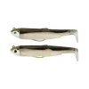 FIIISH Leurres À Truite|Leurres-Leurre Souple Shad Double Combo Shore Black Minnow 105, 8g