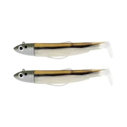 FIIISH Leurres À Truite|Leurres-Leurre Souple Shad Double Combo Offshore Black Minnow 70, 6g
