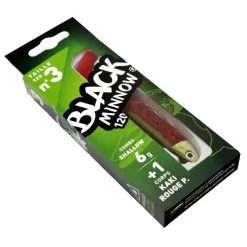 FIIISH Pêche Aux Leurres|Leurres-Leurre Souple Shad Combo Black Minnow 120 Shallow 12cm, 6g