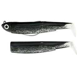 FIIISH Pêche Aux Leurres|Leurres-Leurre Souple Shad Combo Black Minnow 120 Shore 12cm, 12g