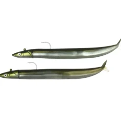 FIIISH Pêche Aux Leurres|Leurres-Leurres souples double combo crazy sand eel 120 off shore 12cm 15g