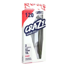 FIIISH Pêche Aux Leurres|Leurres-Leurres souples double combo crazy sand eel 120 off shore 12cm 15g