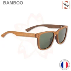 SAKURA Lunettes|Lunettes Polarisantes-Lunette Polarisante Bamboo Acetate Gris Titane
