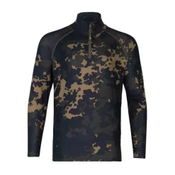 KORDA Vêtements-Maillot a manche longue Kool UPF Zip Jersey Dark Camo
