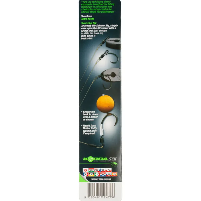 KORDA Acc.Montages/Hameçons-Montage carpe boom 5.5" quick change