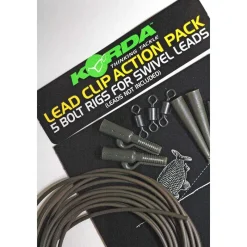 KORDA Acc.Montages/Hameçons-Montage carpe lead clip action pack