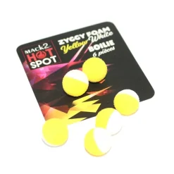 MACK2 Appâts Et Fabrication-Mousse Zig Rig Ziggy Foam Boilie Two Tone (x6)