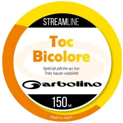 GARBOLINO Tresses, Nylons, Fluorocarbones-Nylon co-polymère bicolore STREAMLINE TOC-MONO Orange/jaune 150m