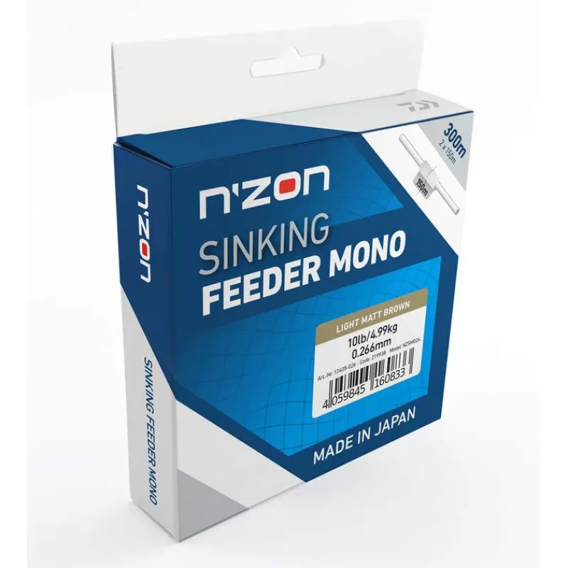 DAIWA Fils De Pêche Feeder-Nylon N'Zon Sinking bobine de 300m