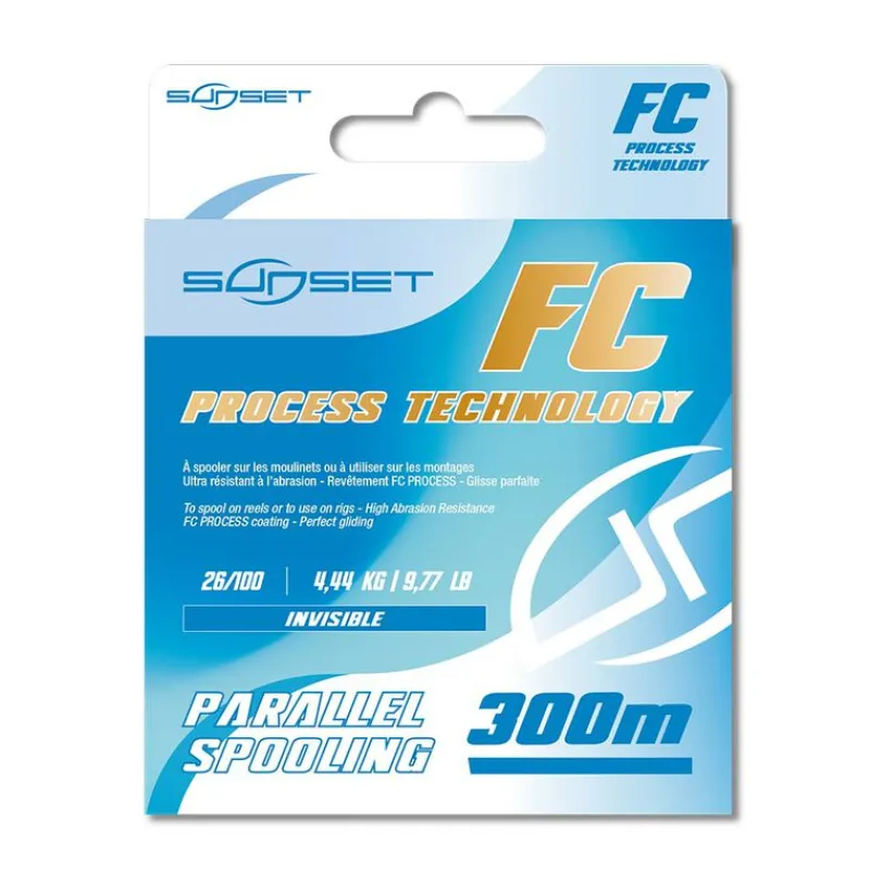 SUNSET Tresses, Nylons, Fluorocarbones-Nylon FC Process Clear 300 m