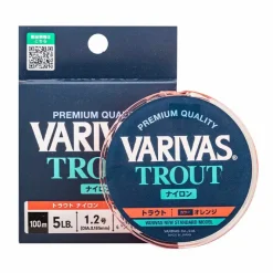 VARIVAS Tresses, Nylons, Fluorocarbones-Nylon Trout orange 100m
