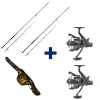 MACK2 Packs-Pack 2 Cannes Carp Addict TR 10' 3lbs + 2 Moulinets 6000 FR + Fourreau