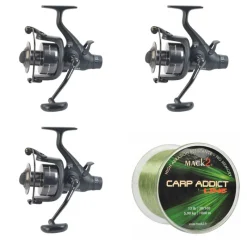 MACK2 Packs-Pack 3 Moulinets Carp Addict 6000 FR + Carp Addict Monofilament