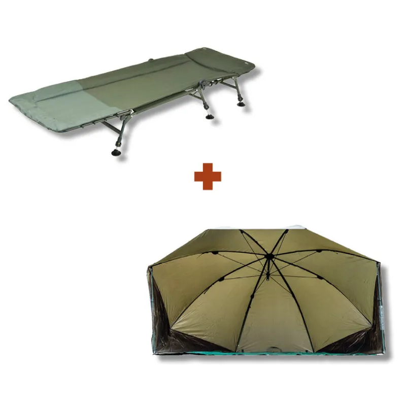 TEAM CARPFISHING Packs-Pack Bedchair + Brolly Process