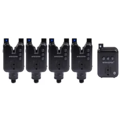 RIPPTON Packs-Pack Bite Keeper Pro 4+1 Black + Firefly Biwy Light + 4 Silver Bullet Bobbin